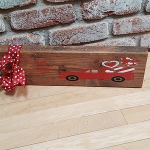 New Valentine's Sign Handmade 5"x16"